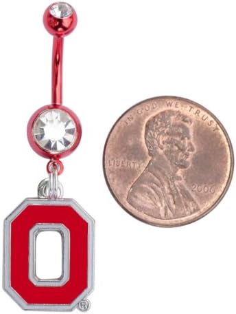 The Ohio State Buckeyes Belly Button Navel Ring
