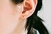 KHAN New 4mm silver 16g Body jewelry cartilage ear studs cute cool earring tragus helix barbell for women teens girls men Cz Snow Winter Snowflake flower Tragus helix earring Piercing-MF (Gold)