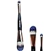 MISKOS Brush Kit Double Ended Head Soft For Eyeshadow Foundation Concealer 18cm Face Makeup Brush Set for Women