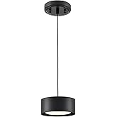 AXILAND LED Black Pendant Lights Fixture Mini Pendant Lights for Kitchen Island Over Sink Bedroom Bathroom Dining Room