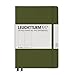 LEUCHTTURM1917 - Notebook Hardcover Medium A5-251 Numbered Pages for Writing and Journaling (Army, Plain)