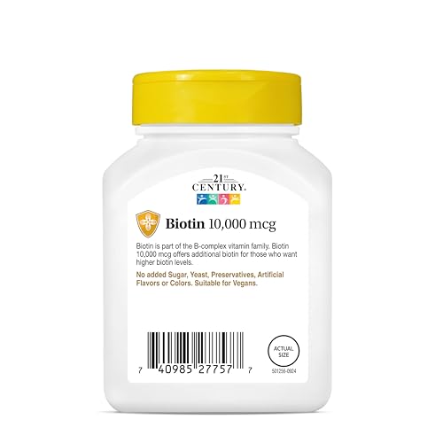 21st Century 21st Century, Biotin, 10,000 mcg, 60 Tablets