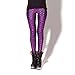 Bling Mermaid Leggings Womens Halloween Leggings Fish Scale Tights Purple Red L