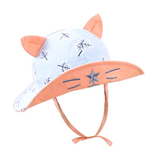 Booph Baby Toddler Bucket Hat Cute Cat Ears Embroidery Pattern