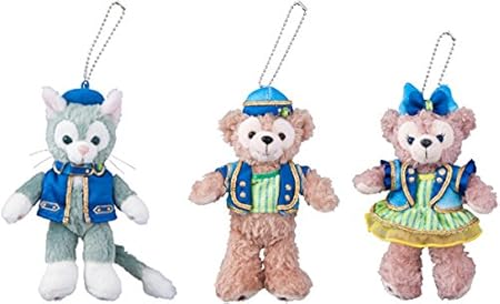 Amazon 東京ディズニーシー 15周年 クリスタル ウィッシュ ジャーニー ダッフィー シェリーメイ ジェラトーニ ぬいぐるみバッジ セット 東京ディズニーシー限定 バッジ おもちゃ