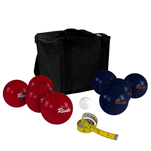 Rivals Bocce Ball Set 5 Unique Combos Available Includes 8 Bocce Balls, 1 Pallino, Measuring