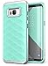 Clayco Galaxy S8+ Plus Case, [Helios Series] Premium Hybrid Protective Case for Samsung Galaxy S8+ (Green/Silver)