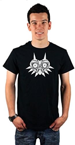 Men's Majora's Mask Legend Of Zelda Inspired Silhouette T-Shirt XXX-Large Black