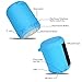 Bluetooth Speakers, YEONPHOM Super Bass Wireless Portable Outdoor Stereo Speaker with LED Colorful Light Build-in Mic Hands-Free Compatible with iPhone,iPad,iPod,Android Smart-phone,Latops (Blue)