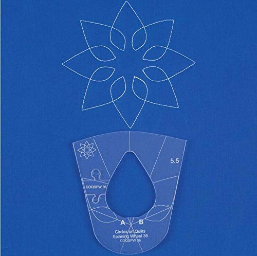 New Ruler Template Sampler Set for Domestic Sewing Machine 1 Set = 6pcs #RL-06