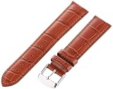 Hadley-Roma Men’s MSM898RR-200 20-mm Tan Alligator Grain Leather Watch Strap, Watch Central