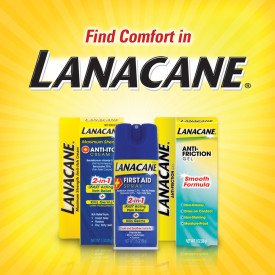 Lanacane First Aid Spray- 2-in-1 Pain Relief and Antiseptic Spray for Fast-Acting Relief from Insect Bites, Cuts, Scrapes, and Burns, Cools and Soothes Instantly, with Benzocaine, 3.5 oz (Pack of 1)
