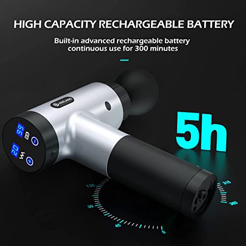 AERLANG Massage Gun, Deep Tissue Massage Gun for Athletes with Paper Storage Box, Professional Portable Muscle Massage Gun, for Pain Relief with 6 Massage Heads 20 Speed, Gifts for Men