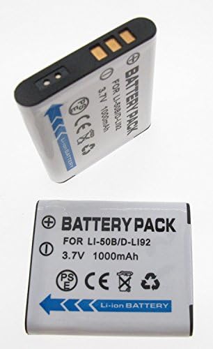 JIOOYEE Battery 2 Pack For Olympus Stylus Tough TG-805 TG-810 TG-820 iHS TG-835 TG610 TG620 TG630 iHS TG805 TG-610 TG-620 iHS TG-630 TG835 Digital Camera