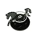 LITKO Horse Character Mount with 40mm Circular Base, Black