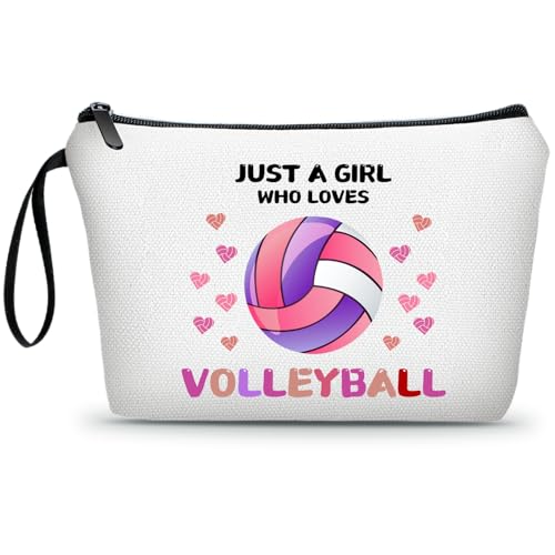 ARIOSEY Volleyball Gifts for Teen Girls,Volleyball Gifts for Team,Volleyball Makeup Bag,Volleyball Stuff,Small Cosmetic Bag,Birthday Gifts for Friends Female,Volleyball Gifts,Christmas