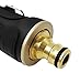 Spray Nozzle for Garden Hose, Brass Tip Garden Hose Nozzle - Leak-Proof High Pressure Metal Water Nozzle Sprayer - Spray Gun, Ergonomic Trigger with Hand Free Lock, for Washing Cleaning Watering