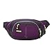 Running Bum Bag,Morecome Travel Handy Hiking Sport Waist Belt Zip Pouch,Fanny Pack (Purple)