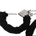 a-YUEYUE Stylish Charm Fluffy Hand Cuffs, Soft Handcuffs with Lock Keys for Couples - Black