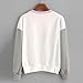Women Splice Sweatshirt Round Neck Casual Pullover Hoodless Blouse Tops by Keepfit