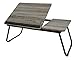 Reclaimed Dark Grey Black Laptop Desk Stand Foldable Large Size Portable Adjustable Tilting Home and Office Lap Desk Bed Tray