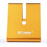 Ecandy Solid Aluminum Desktop Stand for iPhone 3G 3GS 4 4S 5 5C 5S Ipad 2 Ipad 3 Ipad 4 Ipad Mini ,iPod touch Samsung Galaxy S3 i9300 S4 9500 HTC Blackberry and most tablet (Gold)