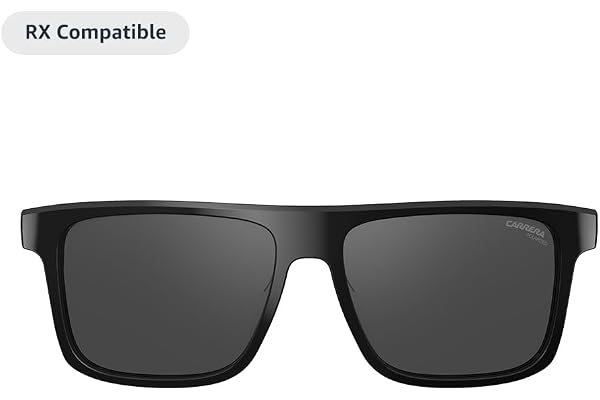 Carrera Smart Glasses with Alexa (newest model), Smart audio glasses, Sprinter black frames with polarized sunglass lenses, Square