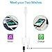 iPhone 7 headphone adapter 3.5 mm audio Splitter iPhone 8 adapter Listen to music while charging Perfectly compatible with IOS 10.3-11 （No call function No key function）