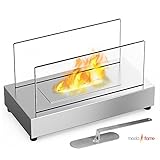 Moda Flame Vigo Table Top Ethanol Fireplace Stainless Steel