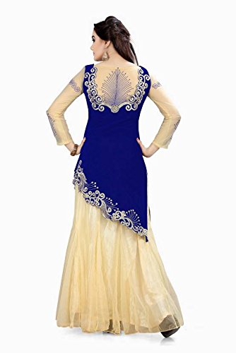 women's velvet & net resam & zari embroidary work semi-stitched lehenga choli(zoya-2)