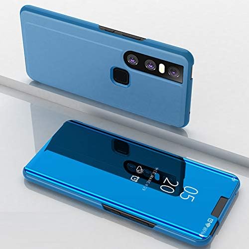 COVO Case for VIVO V15 Case,Smart Mirror Cover Sleep flip leather Case Smart leather case Protective cover for VIVO V15 (Blue)