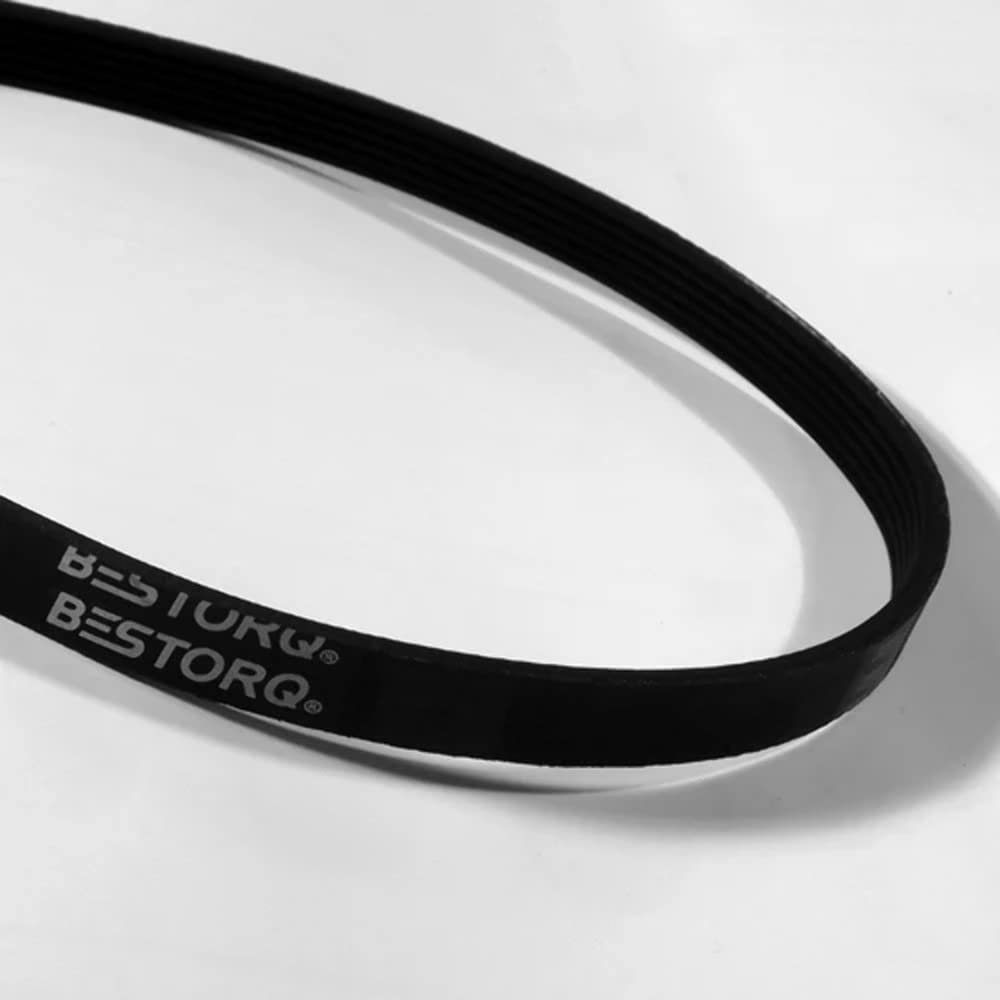 BESTORQ 667K6 V-Ribbed Serpentine Belt, 6 Ribs, 66.7″ Length x 0.84″ Width x 0.24″ Height, Pack of 2