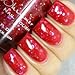 Vicious Circles Blood Red Holographic Circle Nail Polish 0.5 Oz Full Sized Bottle