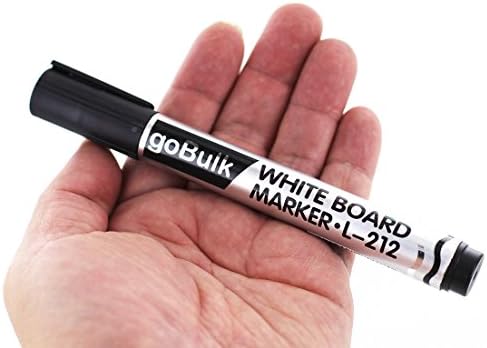 100 Packs - goBulk Dry Erase Whiteboard Markers (Black)