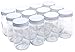 North Mountain Supply 16 Ounce Regular Mouth Mason Canning Jars - With White Safety Button Lids - Case of 12