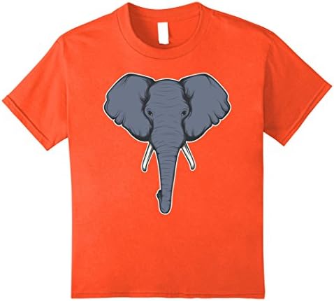 unisex-child Elephant Ivory Lovers Day Baby T-shirt 10 Orange