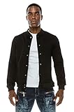 Angel Cola Black & White Cotton Varsity Lightweight Letterman Jacket