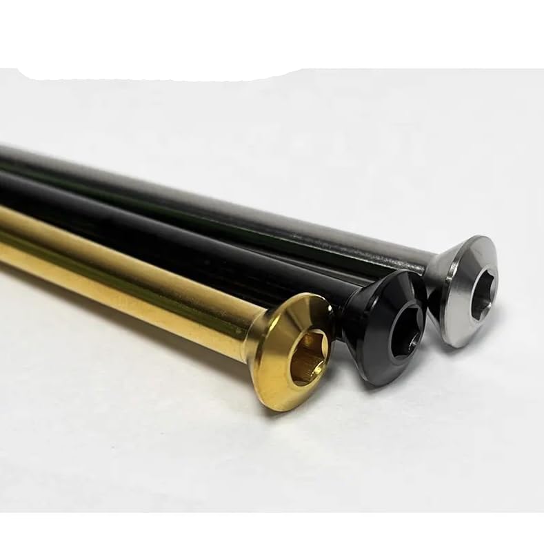 London Craftwork Titanium Hinge Triangle Axle Bolt for Brompton P-line (Silver)