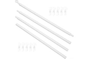Shutter Curtain Pull Rod Extender, 117 cm Adjustable Length with Multi-Stage Locking System, for Durable Plastic DIY Treatmen