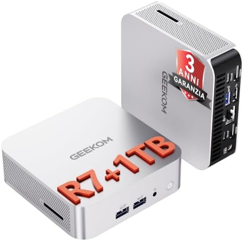 A6 Mini PC con AMD Ryzen 7 6800H e Radeon 680M,1TB SSD,16GB DDR5 RAM