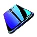 Wireless Charger Samsung Galaxy S8 Plus Case, FLOVEME Slim Fit Gradual Colorful Gradient Change Color Ultra Thin Lightweight Electroplating Bumper Anti-Drop Clear Hard Back Cover, Transparent Blue