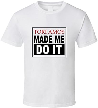 Tori Amos Made Me Do It Cool Retro T Shirt 2XL White