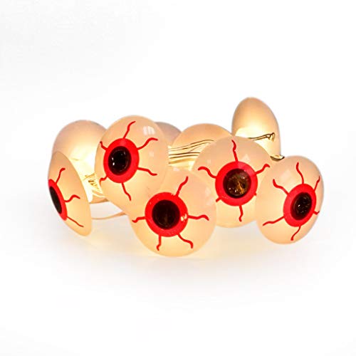 Akabsh 20 LEDs Battery Ghost Eyes String Lights Fairy Light for Halloween Party Decor - Thumbnail 7