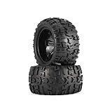 GreensTion-S Monster Truck RC Tires 1/8 Scale RC Wheels 4 PCS 150mm RC Car Wheel Rim and Tires for 1/8 Monster Truck Traxxas HSP HPI E-MAXX Savage Flux Racing RC Car Accessories