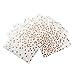 ALINK 50 Rose Gold Dots Luncheon Paper Napkins, Disposable Paper Party Napkins for Birthday, Wedding, Baby/Bridal Shower, Christmas, 6.5 x 6.5 inch