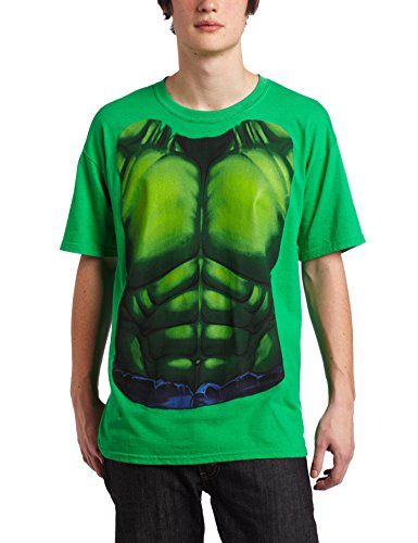 Incredible Hulk Smash Chest Mens Green T-shirt