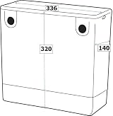Artis Matte White Back to Wall Toilet Unit Cloakroom Furniture view 9