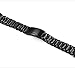 ZEIGER Men B011 Replacement Metal Waist Watch Band (Stainless Black 22mm)