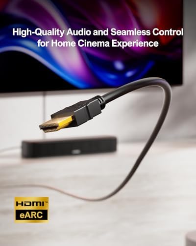 Barra de Sonido 5.1 con Dolby Atmos, Sistema de Sonido Surround, Sistema de Sonido de Cine en Casa, Barra de Sonido TV con Subwoofer, 2 Altavoces Surround, HDMI eARC/ÓPT/AUX, Aura A50 Pro