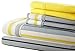 Spirit Linen home SL EST. 1988 - Full Sheets, Super Soft Traditional Home Microfiber Bedding Set, Lightweight Home Decor & Ideal for All Seasons, Full, Grey/Yellow Stripe